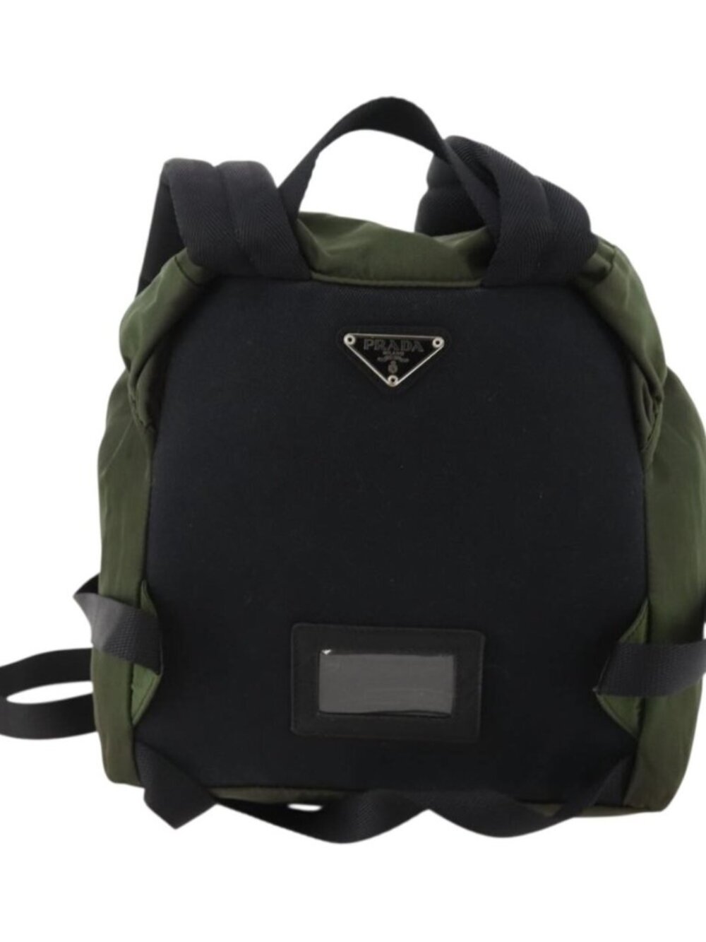PRADA Backpack Nylon Green Silver - Picture 2 of 16